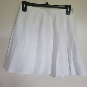 Rewind Women's White Pleated Tennis Skirt Size Small